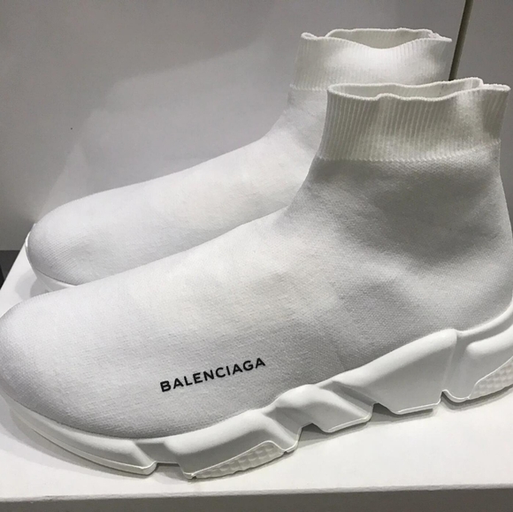 balenciaga speed trainer white